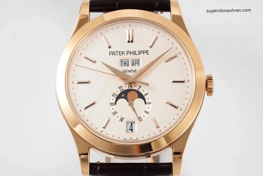 Premium Replica Uhr Patek Philippe Komplizierte Funktionen 5396R Roségold mit Mondphase 38,5mm