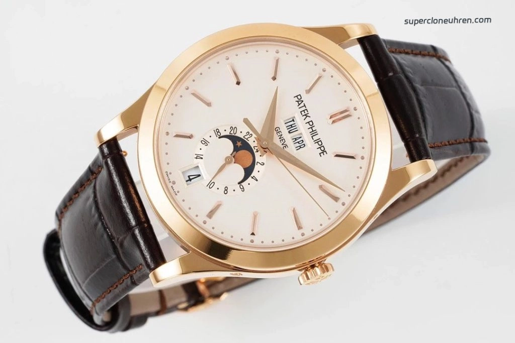 Premium Replica Uhr Patek Philippe Komplizierte Funktionen 5396R Roségold mit Mondphase 38,5mm