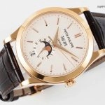 Premium Replica Uhr Patek Philippe Komplizierte Funktionen 5396R Roségold mit Mondphase 38,5mm