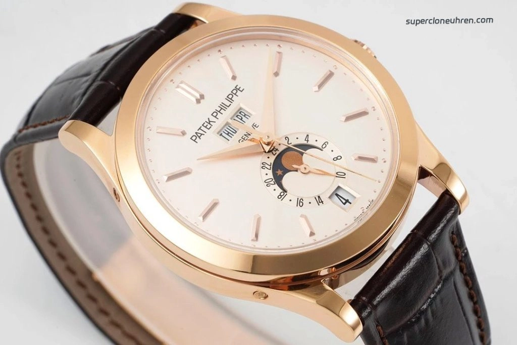Premium Replica Uhr Patek Philippe Komplizierte Funktionen 5396R Roségold mit Mondphase 38,5mm