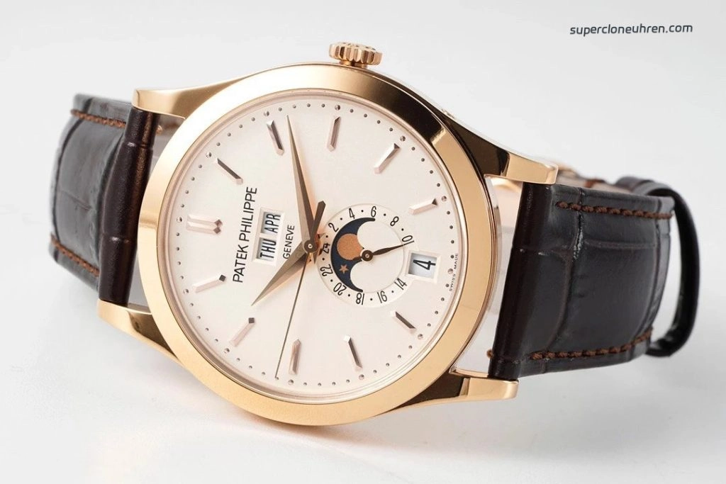Premium Replica Uhr Patek Philippe Komplizierte Funktionen 5396R Roségold mit Mondphase 38,5mm