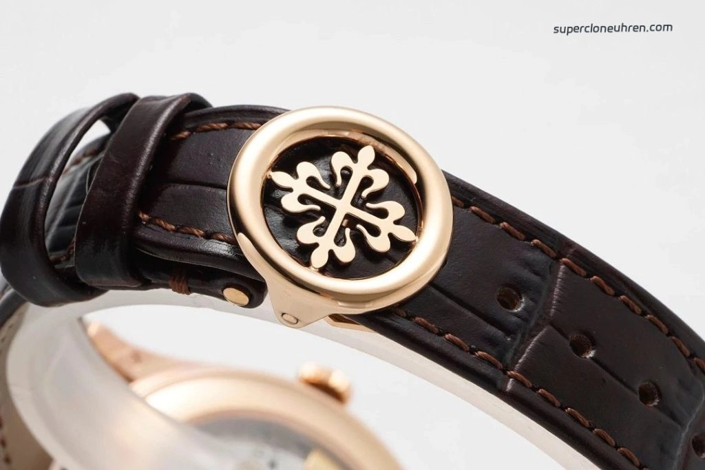 Premium Replica Uhr Patek Philippe Komplizierte Funktionen 5396R Roségold mit Mondphase 38,5mm