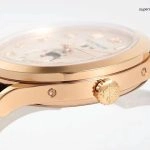 1:1 Super Clone Uhr Patek Philippe Komplikationen 5396R-012 Roségold mit Lederarmband 38,5mm