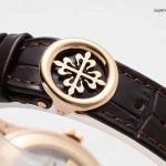 1:1 Super Clone Uhr Patek Philippe Komplikationen 5396R-012 Roségold mit Lederarmband 38,5mm