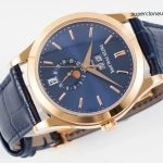 Premium Replica Uhr Patek Philippe Komplikationen 5396R-014 Roségold Blaues Zifferblatt 38,5mm
