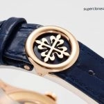 Premium Replica Uhr Patek Philippe Komplikationen 5396R-014 Roségold Blaues Zifferblatt 38,5mm