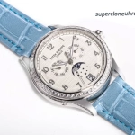 Premium Replica Uhr Patek Philippe Komplikationen 4947G-010 mit Diamantlünette 38mm