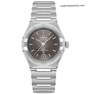Premium Replica Uhr Omega Constellation 131.10.29.20.06.001 graues Zifferblatt Edelstahlband 29mm