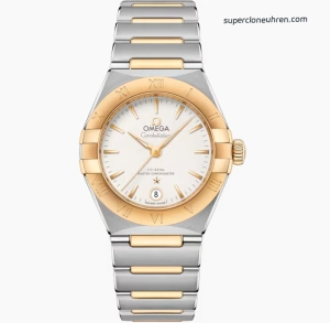 Premium Replica Uhr Omega Constellation 131.20.29.20.02.002 Bicolor Stahl-Gold 29mm
