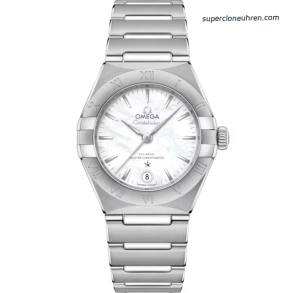 Premium Replica Uhr Omega Constellation 131.10.29.20.05.001 Perlmutt-Zifferblatt Edelstahlband 29mm