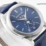 Premium Replica Uhr Patek Philippe Komplikationen 5396G-017 ultraflach mit Mondphase 38,5mm
