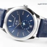 Premium Replica Uhr Patek Philippe Komplikationen 5396G-017 ultraflach mit Mondphase 38,5mm