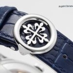 Premium Replica Uhr Patek Philippe Komplikationen 5396G-017 ultraflach mit Mondphase 38,5mm