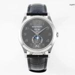 Premium Replica Uhr Patek Philippe Komplikationen 5396G-014 ultraflach mit Lederarmband 38,5mm