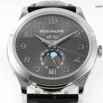 Premium Replica Uhr Patek Philippe Komplikationen 5396G-014 ultraflach mit Lederarmband 38,5mm