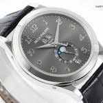 Premium Replica Uhr Patek Philippe Komplikationen 5396G-014 ultraflach mit Lederarmband 38,5mm