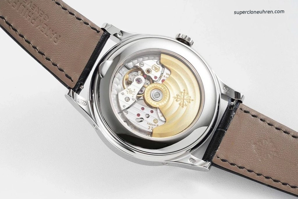 Premium Replica Uhr Patek Philippe Komplikationen 5396G-014 ultraflach mit Lederarmband 38,5mm
