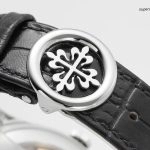 Premium Replica Uhr Patek Philippe Komplikationen 5396G-014 ultraflach mit Lederarmband 38,5mm