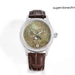 Premium Replica Uhr Patek Philippe Komplizierte Uhren 4948G-001 mit Perlmuttzifferblatt und Diamantbesatz 38mm