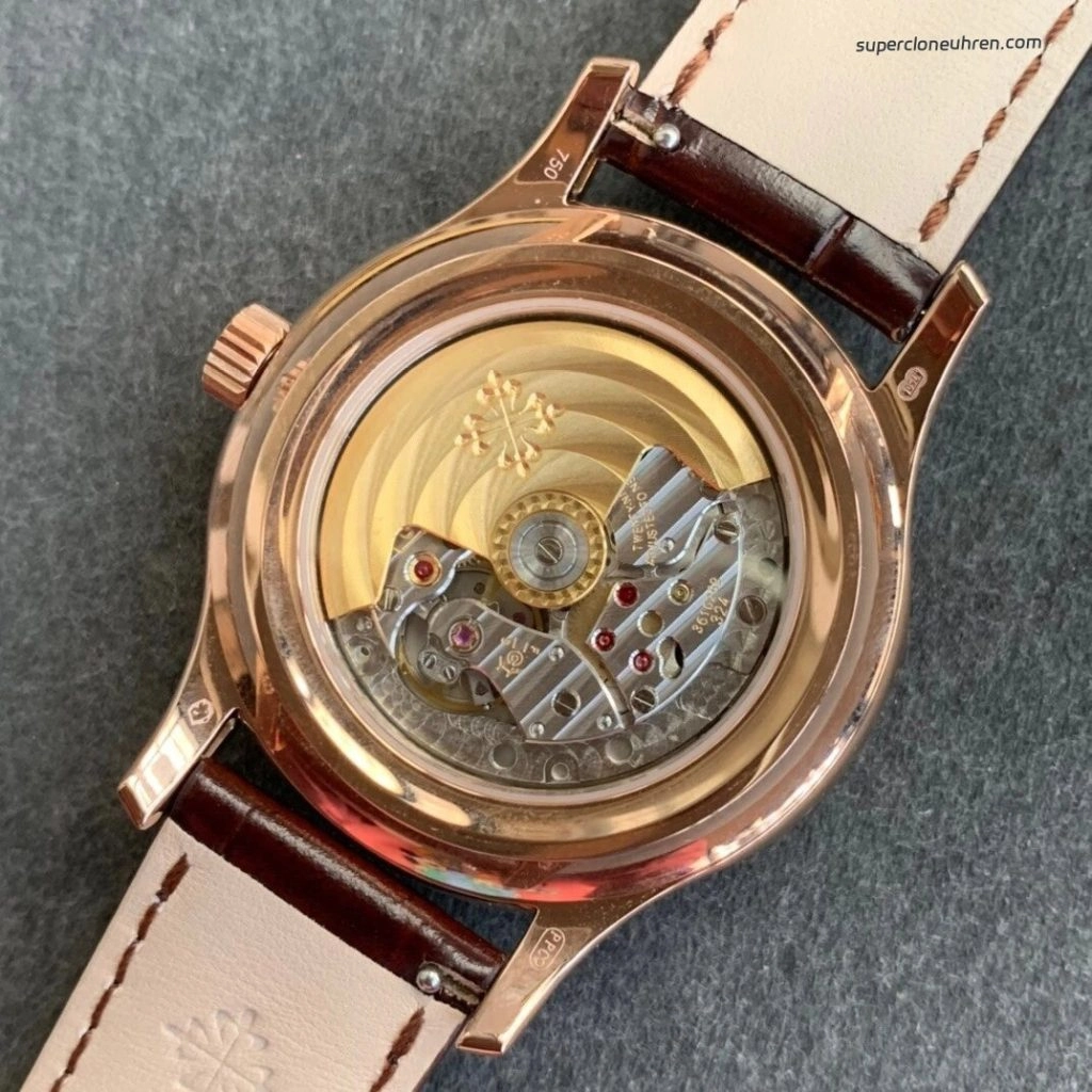 Premium Replica Uhr Patek Philippe Komplikationen 5205R-010 in Roségold 40mm