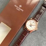 Premium Replica Uhr Patek Philippe Komplikationen 5205R-010 in Roségold 40mm