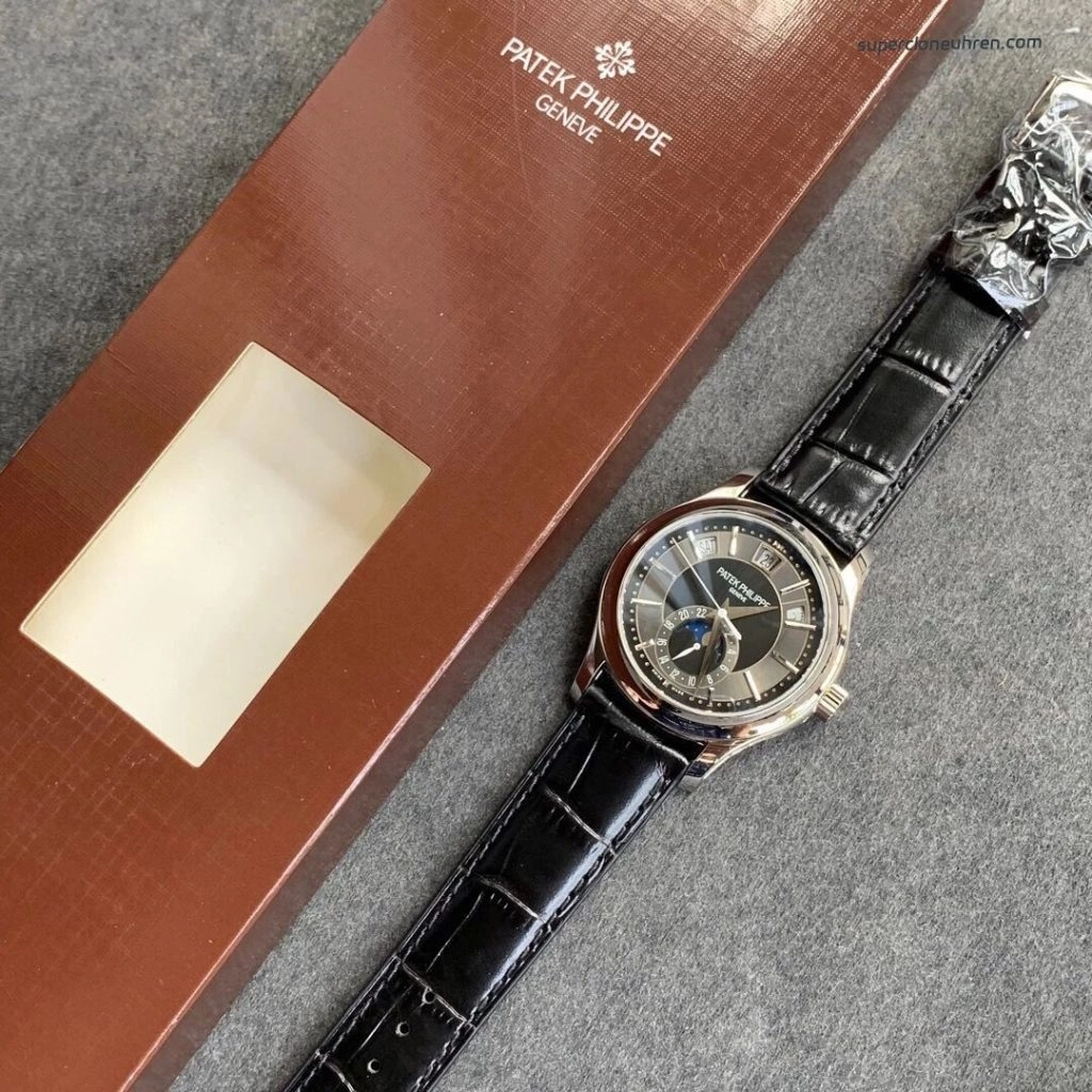 Premium Replica Uhr Patek Philippe Komplikationen 5205G-010 mit Mondphase 40mm
