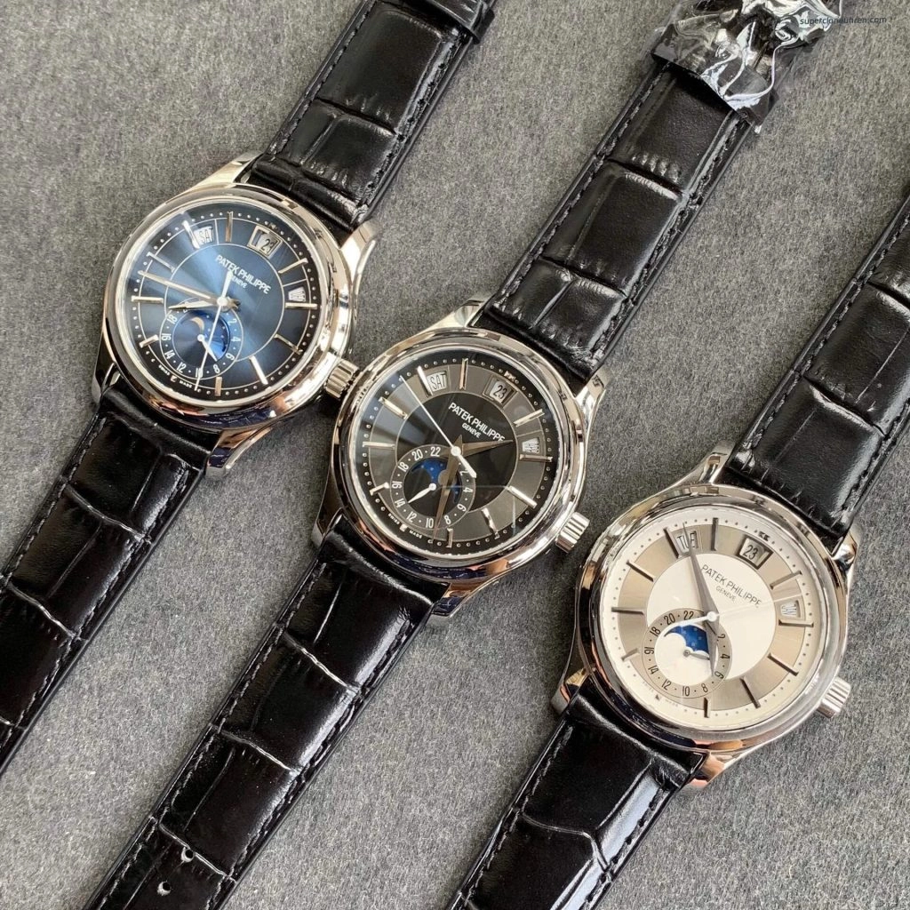 Premium Replica Uhr Patek Philippe Komplikationen 5205G-010 mit Mondphase 40mm