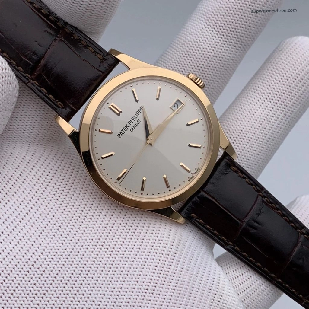 Premium Replica Uhr Patek Philippe Calatrava 5296R-010 in Roségold 38 mm
