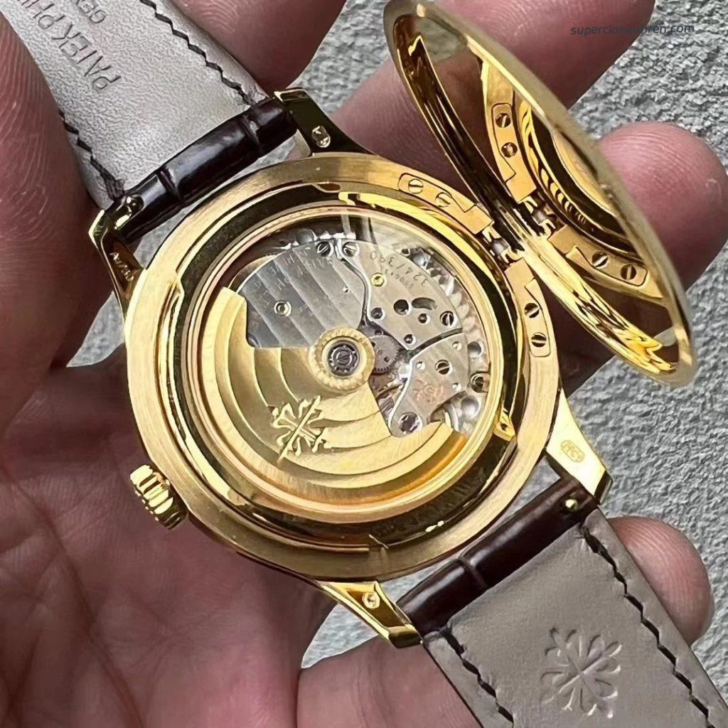 Super Clone Patek Philippe Calatrava 5227J-001 Gelbgold mit Klappdeckel 39mm
