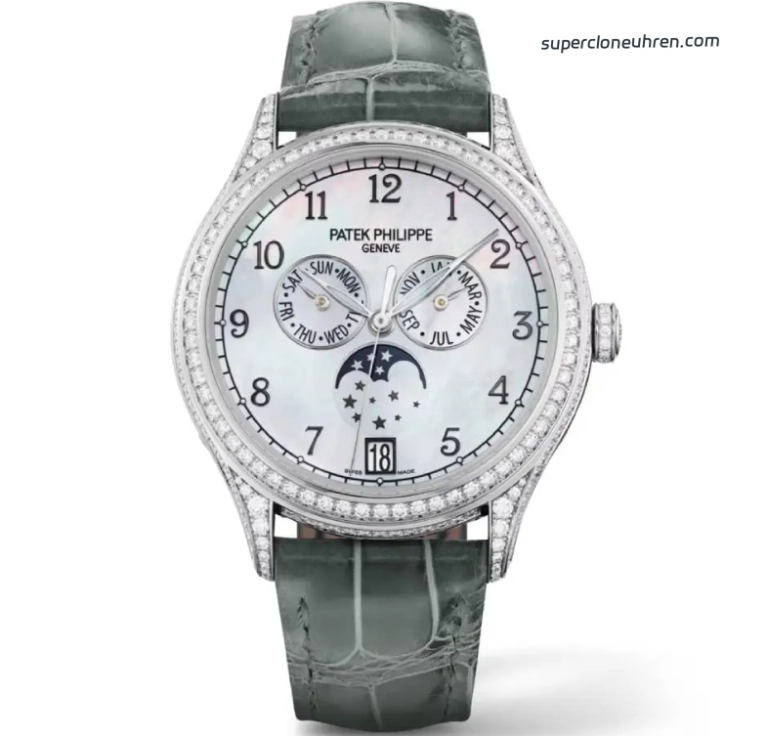 <span class="scu-card-title">Premium Replica Uhr Patek Philippe Komplizierte Uhren 4948G-010 Perlmuttzifferblatt mit Diamantbesatz 38mm</span><div class="wpkj-loop-price"><span class="wpkj-loop-currency">€</span><span class="wpkj-loop-amount">530</span></div>