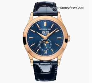 Premium Replica Uhr Patek Philippe Komplikationen 5396R-014 Roségold Blaues Zifferblatt 38,5mm