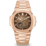 Premium Replica Uhr Patek Philippe Nautilus 5712/1R-001 Roségold mit braunem Zifferblatt 40mm