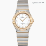 Premium Replica Uhr Omega Constellation 131.25.28.60.55.002 Perlmutt-Zifferblatt mit Diamanten 28mm
