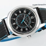 Premium Replica Uhr Patek Philippe Calatrava 6007G-011 schwarzes Zifferblatt 40mm