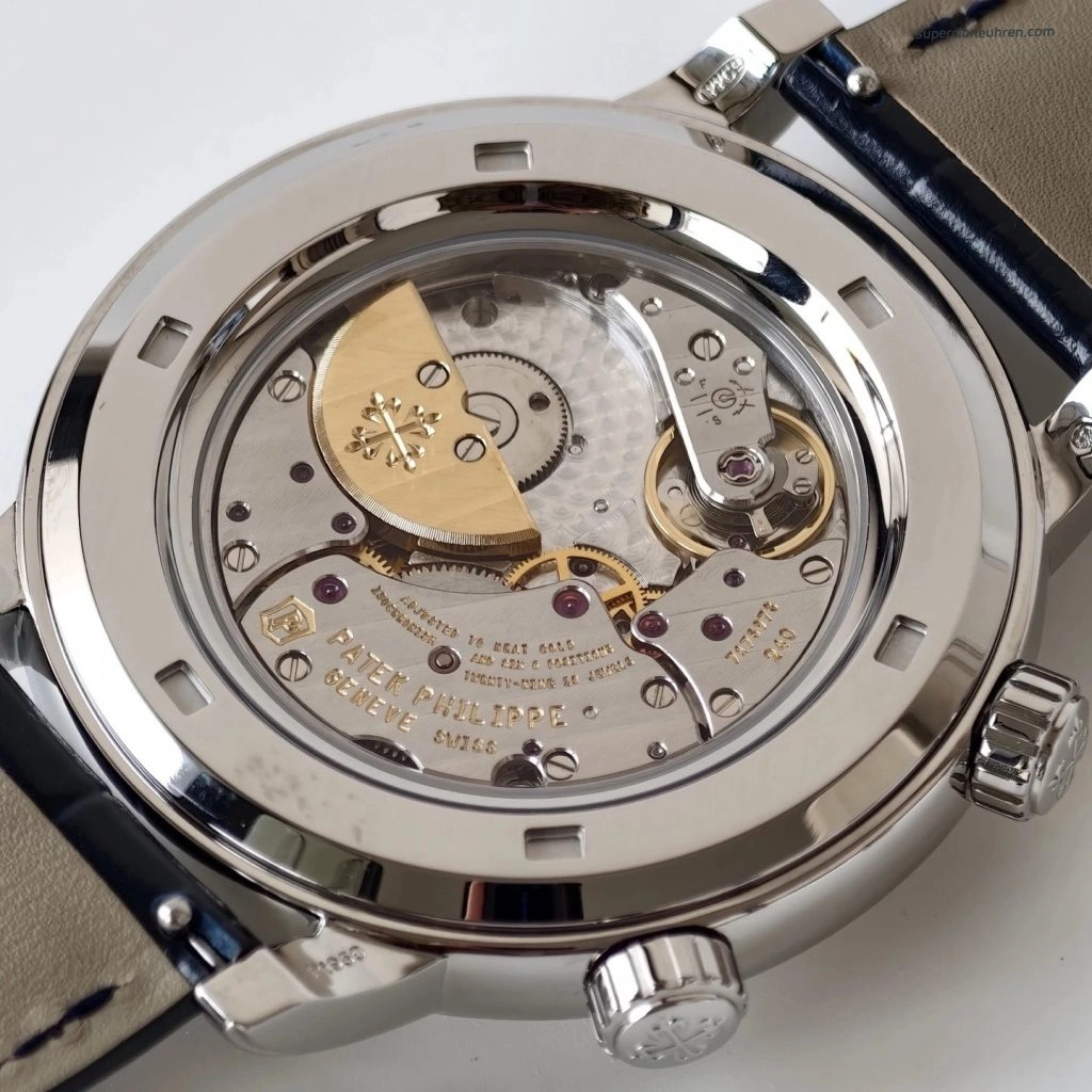 1:1 Super Clone Uhr Patek Philippe Komplizierte Uhren 6102P-001 Sternenhimmel Blau 44mm