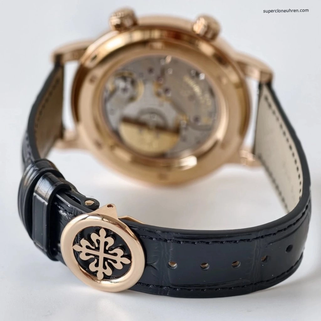 1:1 Super Clone Uhr Patek Philippe Komplizierte Uhren 6102P-001 Sternenhimmel Blau 44mm