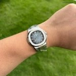 Premium Replica Uhr Patek Philippe Nautilus 5811/1G-001 satiniertem Edelstahl 41 mm