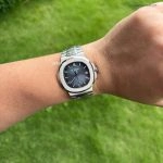 Premium Replica Uhr Patek Philippe Nautilus 5811/1G-001 satiniertem Edelstahl 41 mm