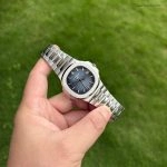 Premium Replica Uhr Patek Philippe Nautilus 5811/1G-001 satiniertem Edelstahl 41 mm