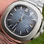 Premium Replica Uhr Patek Philippe Nautilus 5811/1G-001 satiniertem Edelstahl 41 mm