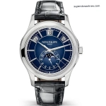 Premium Replica Uhr Patek Philippe Komplikationen 5205G-013 blaues Zifferblatt 40mm