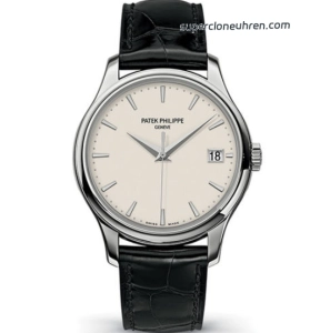 Premium Replica Uhr Patek Philippe Calatrava 5227G-001 mit Klappboden und Lederarmband 39 mm