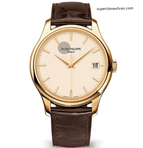 Super Clone Patek Philippe Calatrava 5227J-001 Gelbgold mit Klappdeckel 39mm