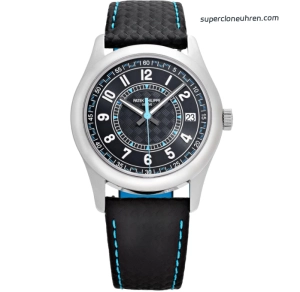 Premium Replica Uhr Patek Philippe Calatrava 6007G-011 schwarzes Zifferblatt 40mm