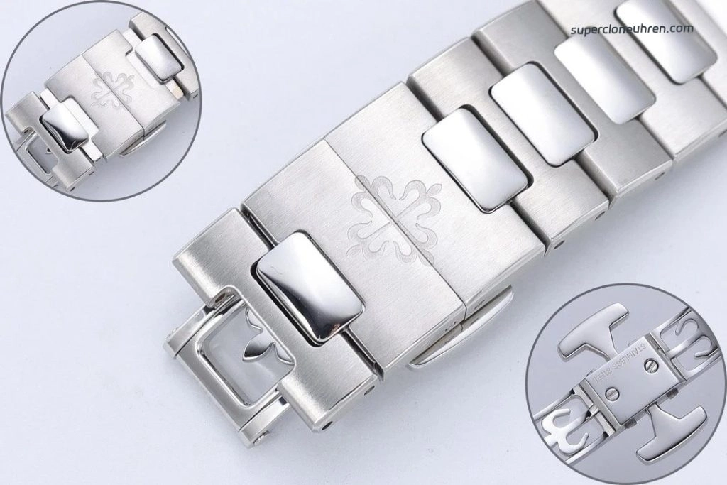 Premium Replica Uhr Patek Philippe Cubitus 5821/1A-001 mit grünem Zifferblatt und Stahlband 45mm