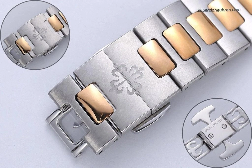 Super Clone Patek Philippe Cubitus 5821/1AR-001 Bicolor Edelstahl-Roségold 45mm