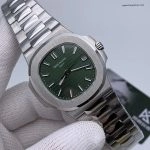 Premium Replica Uhr Patek Philippe Nautilus 5711/1A-014 mit grünem Zifferblatt aus Edelstahl 40mm