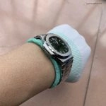 Premium Replica Uhr Patek Philippe Nautilus 5711/1A-014 mit grünem Zifferblatt aus Edelstahl 40mm