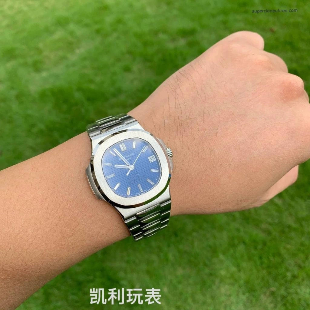 1:1 Super Clone Uhr Patek Philippe Nautilus 5711/1P diamantbesetzte Jubiläumsausführung 40mm