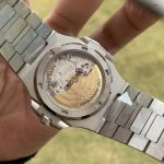 Super Clone Patek Philippe Nautilus 5711/1A-018 mit blauem Zifferblatt und Edelstahlarmband 40 mm